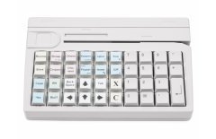 POS-клавиатура Posiflex KB-4000U белая c ридером магнитных карт