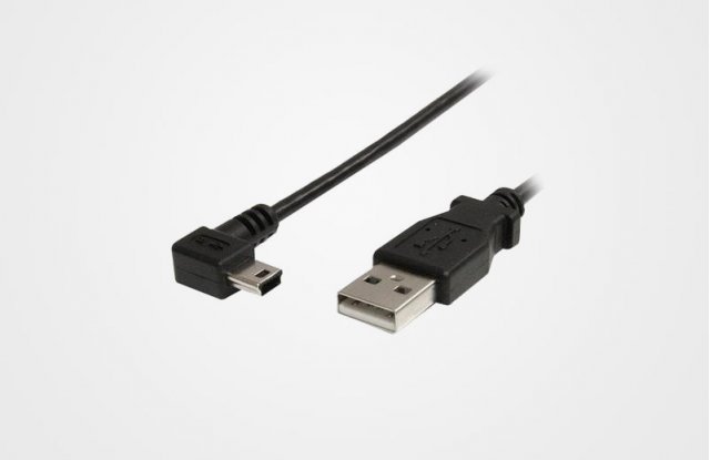 Кабель USB/mini USB (flat molding) с липучкой, 2 м